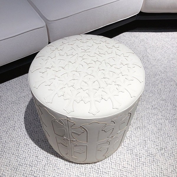 クロムハーツ コピー STOOL ブラックレザー クロスパッチ 3色 Kuy40667